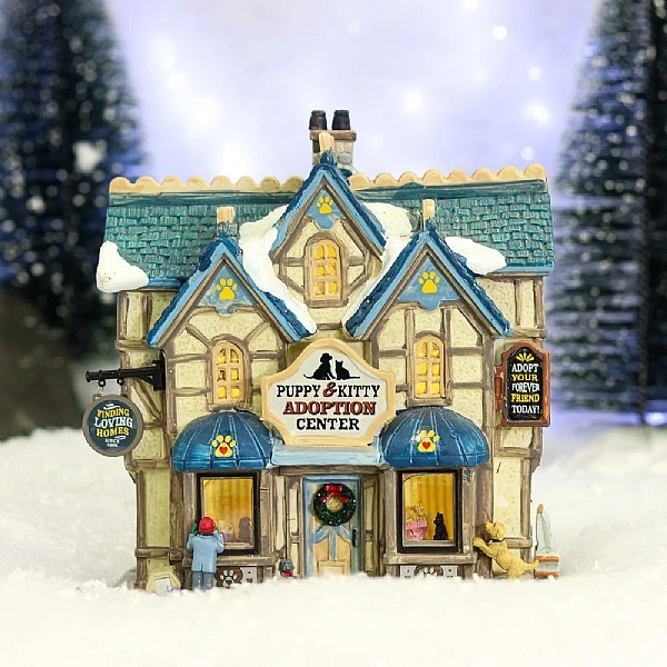 Lemax Puppy And Kitty Adoption Center 1 Lemax Puppy And Kitty Adoption Center