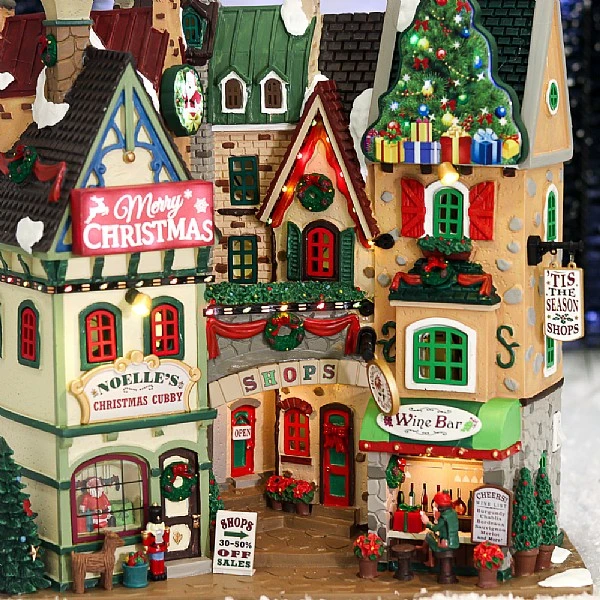 Lemax Tis The Season Shops (4.5V) 2 Lemax Tis The Season Shops (4.5V) - Image 2