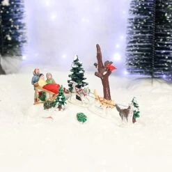 Lemax Dog Sledding Afternoon