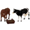 Lemax - Feeding Cow And Bull Set Of 3
