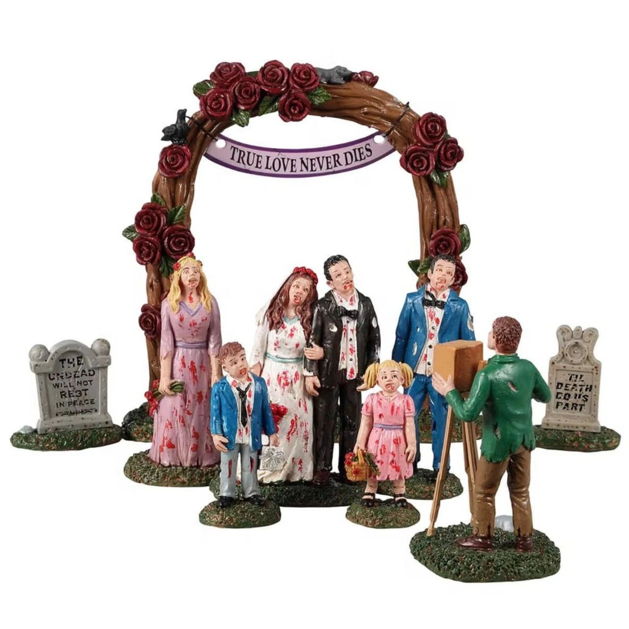 Lemax - Spookytown - Zombie Wedding Party 1 Lemax - Spookytown - Zombie Wedding Party