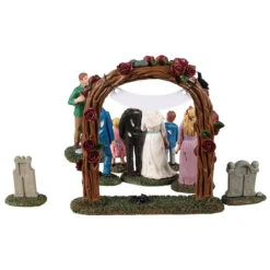 Lemax - Spookytown - Zombie Wedding Party 5 Lemax - Spookytown - Zombie Wedding Party -Lemax 463587 Lemax Spookytown Zombie Wedding Party back 79011.1657742652