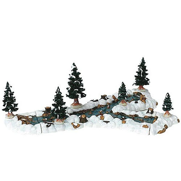 Lemax Mill Stream Fork (Set Of 10) 1 Lemax Mill Stream Fork (Set Of 10)