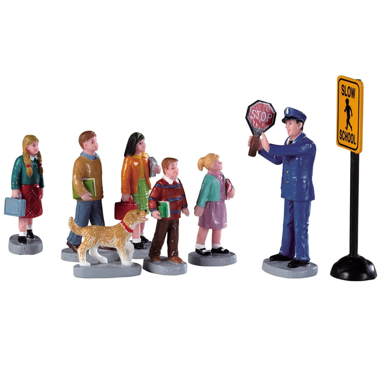 Lemax The Crossing Guard, Set Of 8 1 Lemax The Crossing Guard, Set Of 8