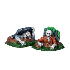 Lemax Spooky Town Zombies!!! Set Of 2