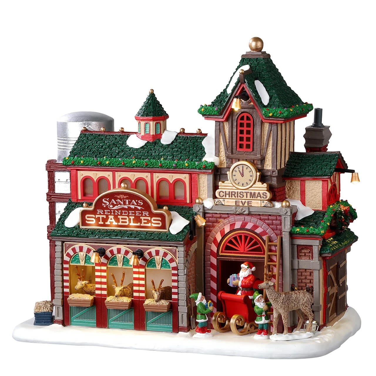 Lemax Santa's Reindeer Stables 1 Lemax Santa's Reindeer Stables