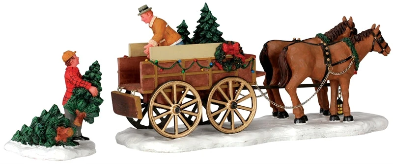 Lemax Christmas Tree Wagon 1 Lemax Christmas Tree Wagon